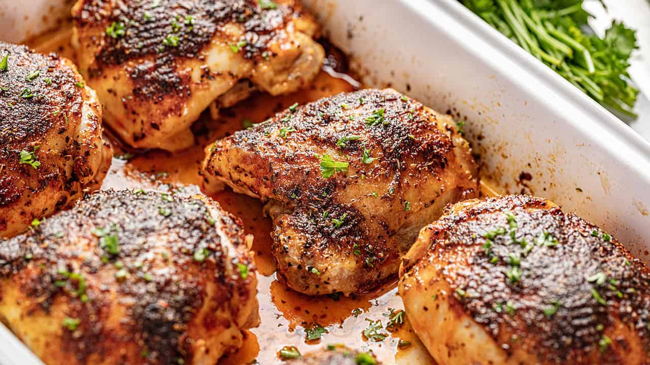 Easy Crispy Oven Baked Chicken Thighs: Your Weeknight Win